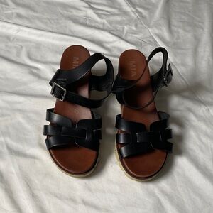 MIA Black and Brown Women's Sandals